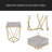 CREATIVE SIMPLE GLASS SIDE TABLE