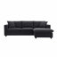 100.4*64.6" Modern Sectional Sofa,L-Shaped Couch Set With 2 Free Pillows,4-Seat Polyester Couch Set With Convertible Ottoman