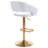 Swivel Adjustable Height Bar Stools with Hollow Back and Arms, Modern PU Leather and Metal base Counter Stools,for Kitchen Dining Room-1863005368-1861305660-1857487110
