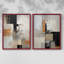 ABSTRACT Series CECXLVI-Impression encadrée de qualité supérieure - prête à être accrochée - aucun clou requis - aucun clou requis-414595588-414595592