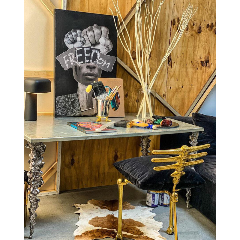 Flights of Fancy Skeleton Chair, Gold
