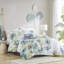 Édredon pour grand lit 6 pièces en coton avec motif de plantes tropicales-121232262