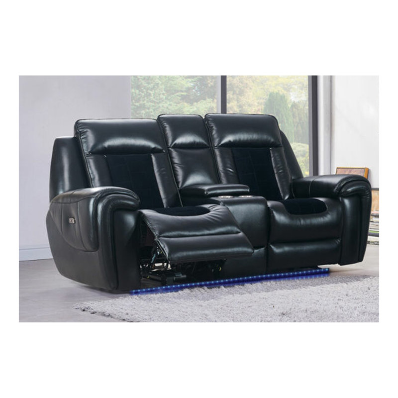 Console inclinable CLARK BLANCHE NOIR / VELOURS VELVET AVEC DEL