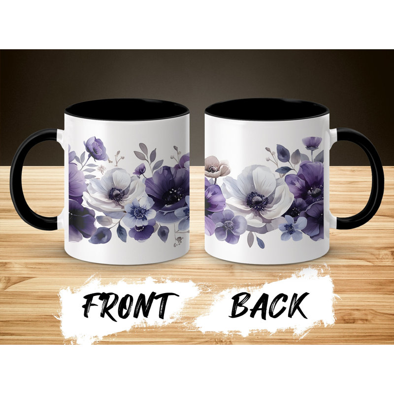 Handmade Ceramic Porcelain Coffee Mug Teacup and Saucer