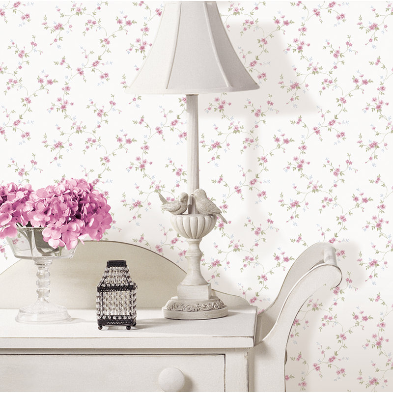 Pretty Prints Como Floral Trail Wallpaper Roll