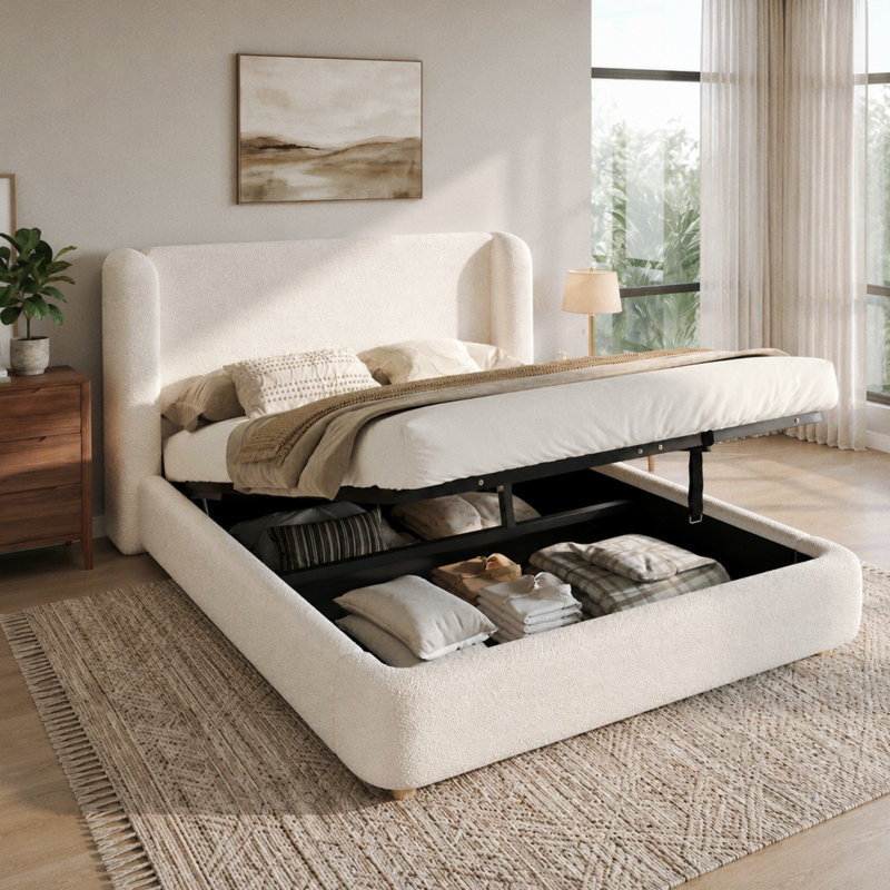 Upholstered Ottoman Bed, 5FT