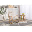 Chaise berçante moderne rembourrée-874699942