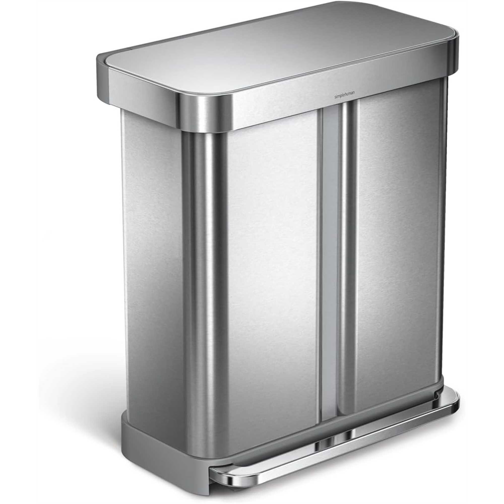 Poubelle De Cuisine Rectangulaire Simplehuman 30 L INOX