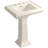 Memoirs 26.375" Tall Rectangular Pedestal Bathroom Sink with Overflow-1002044543-1002044525