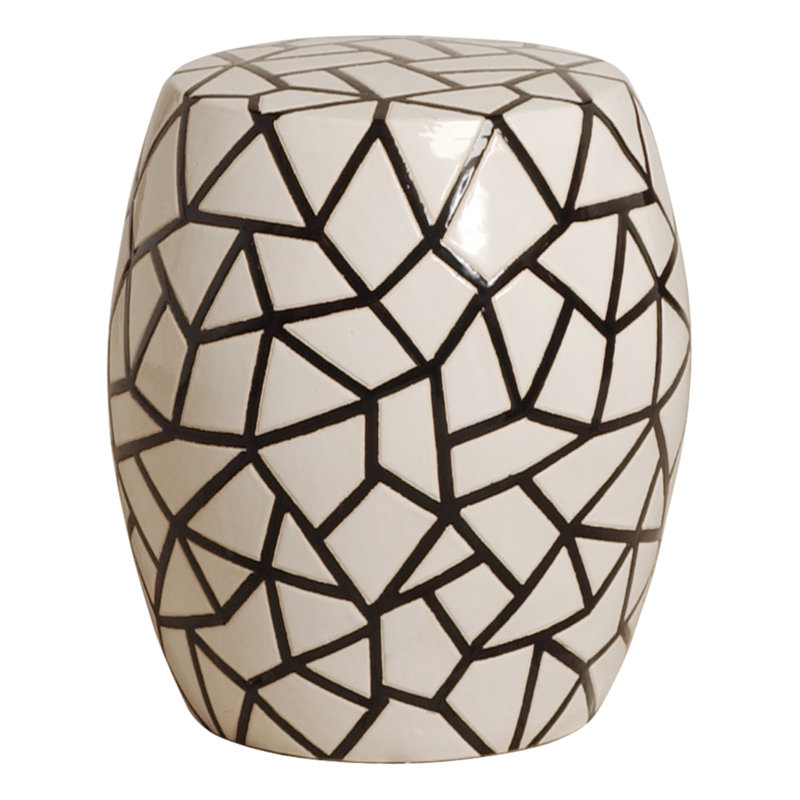Zaria Ceramic Accent Stool