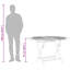 Table de patio pliante Haylea