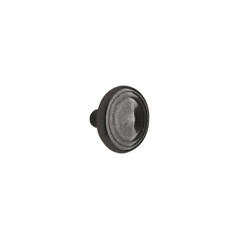 Roswell Bronze Round Knob, White Bronze Dark
