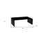 Table basse 24 "en verre noir
