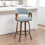 Tabouret de comptoir pivotant rembourré Providence-123200617