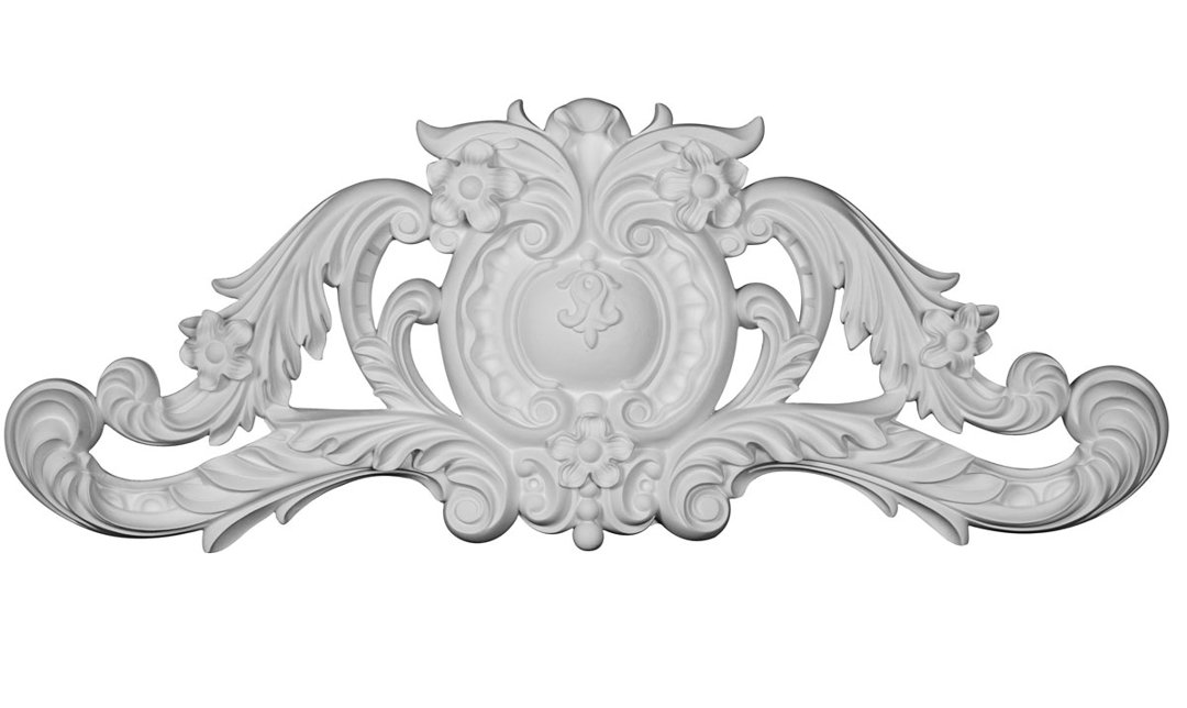 Modena 12'' H x 30.5'' W x 1.875'' D Urethane Onlay Scroll Ekena Millwork