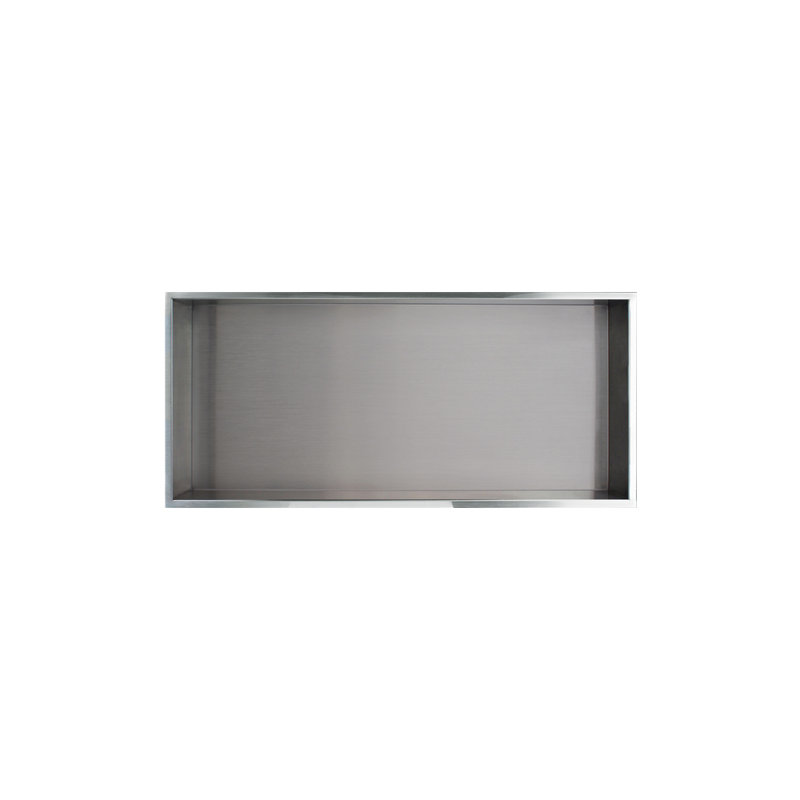 Tiroir de douche encastré de rangement transolid, H 14 po x l 3,75 po x P 34,5 po