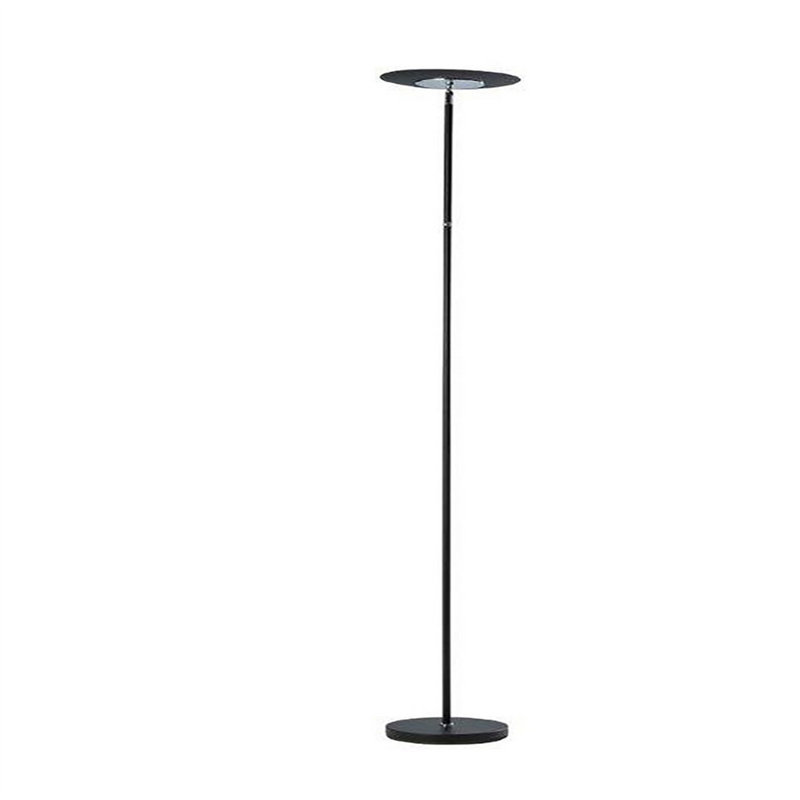 72" Tall" Linea" adjustable Torchiere LED Floor Lamp, Satin Black