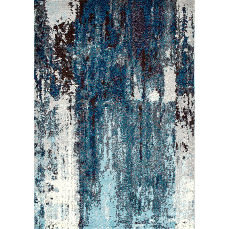 Elliott Rectangle Abstract Area Rug, Rectangle 201 x 274cm