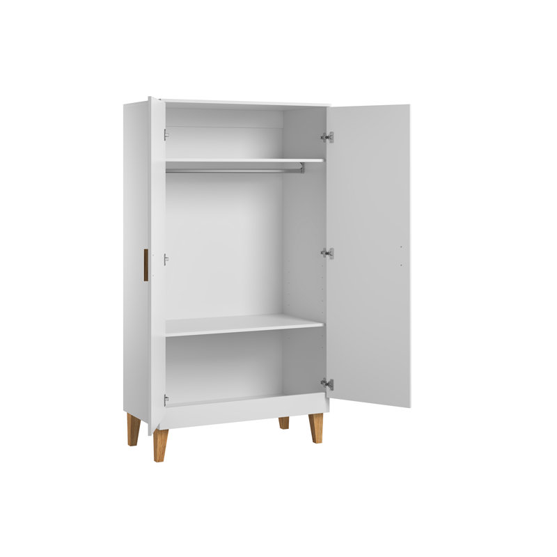 Jahn 2 Door Wardrobe, White