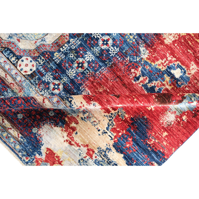 Tapis multicolore de haute qualité noué à la main