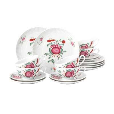 Amina Piece Porcelain Dinnerware Set - Service for 6