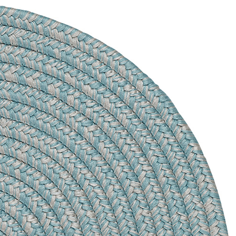 Tapis intérieur / extérieur réversible Futur Tense - bleu clair, Ovale 2 pi 3 po x 3 pi 10 po