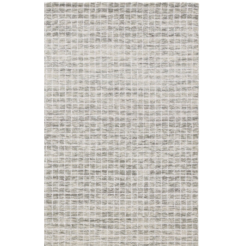 Metro 809 Hand Tufted 80% Wool; 20% Cotton Geometric Rug, 4'-0" X 6'-0" Rectangle