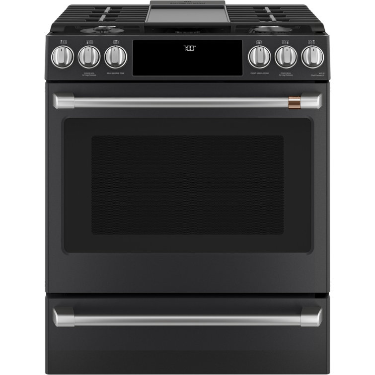Café 30" 5.6 cu. ft. Slide-in Gas Range with Griddle