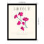 «Grèce», affiche de voyage grecque «Bougainvillée» par Mirando - impression encadrée-1088051407-1088051403