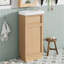 Meuble-lavabo 15,75 po avec lavabo réversible en résine
