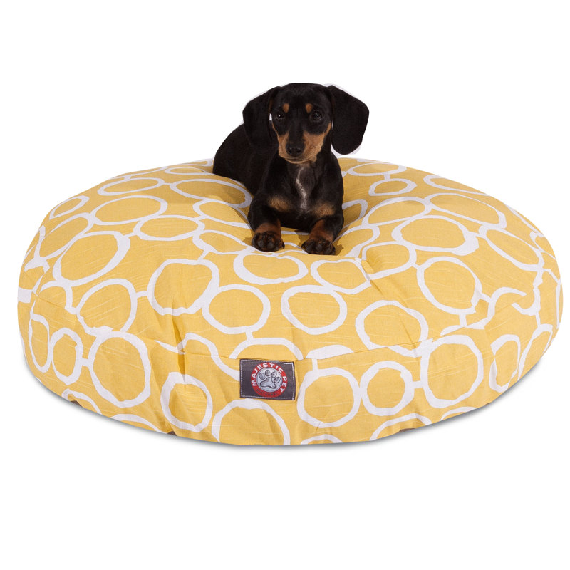 Coussin pour chien fusion, Petit (l 30 po x P 30 po x H 4 po), Jaune