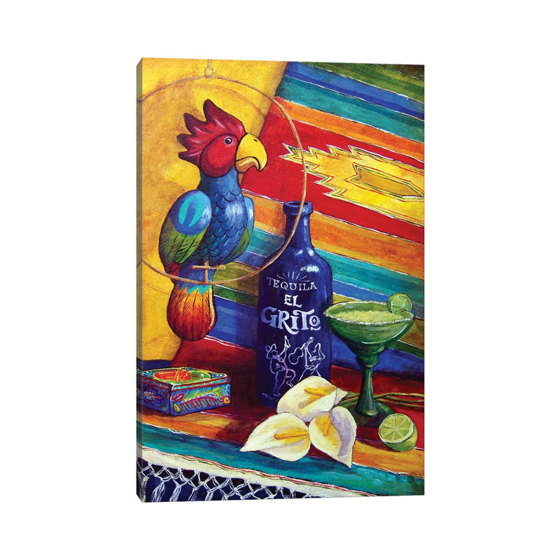 Reproduction d’art « Margaritaville » par Candy Mayer, Toile tendue, Pas de tapis, H 18 po x l 12 po x 1,5 po