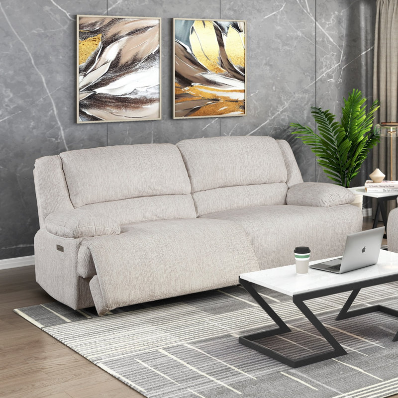 Ensemble de canapé inclinable électrique moderne 2pc Comfort Canapé