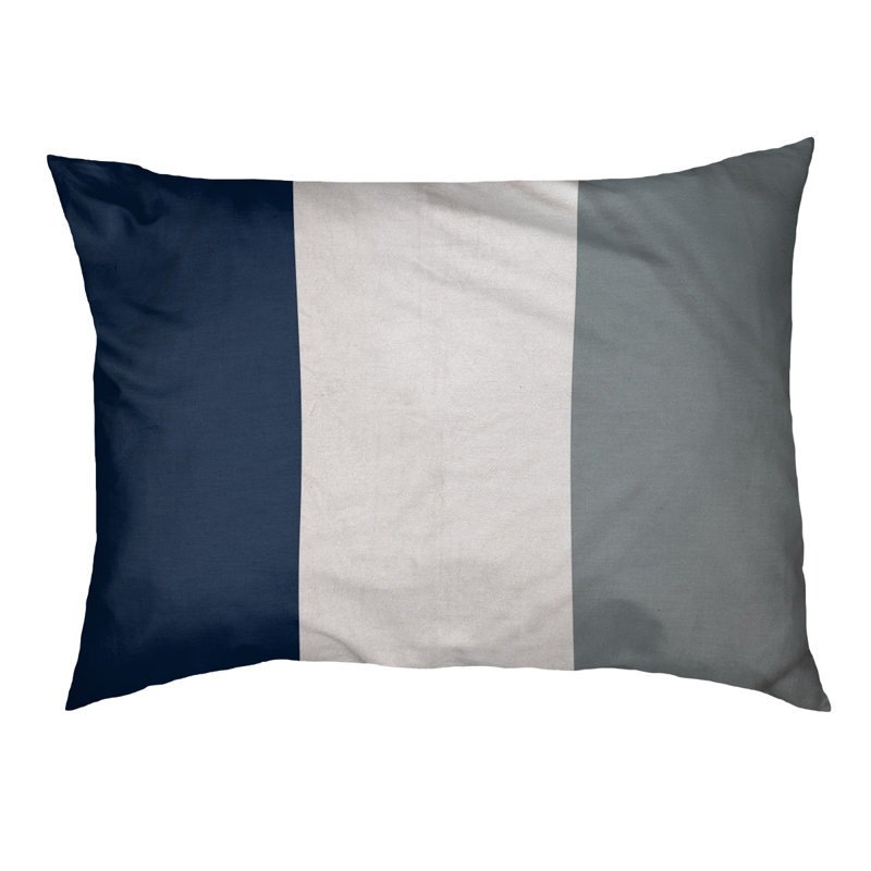 Coussin pour chien Arizona Tempe, Très grand (l 50 po x P 40 po x H 7 po), Bleu marine / blanc / argent