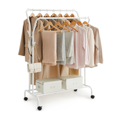 Sarka 103.5cm Rolling Clothing Rack