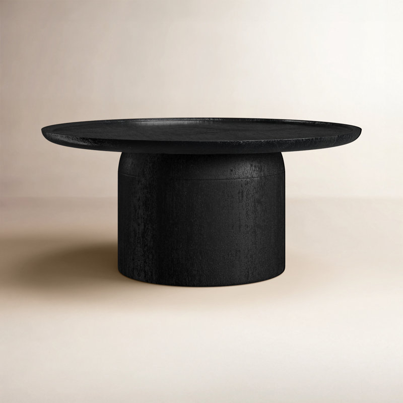 Solid Wood Coffee Table, Black