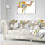 Oreiller Floral Camel Joyeux Abstract