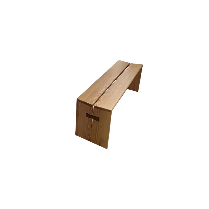 Banc de rangement Julus, H 17,71 po x l 62,99 po x P 12,59 po, Beige
