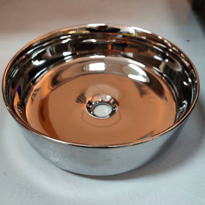 Metro Lane 360mm L x 360mm W Natural Ceramic Circular Sink