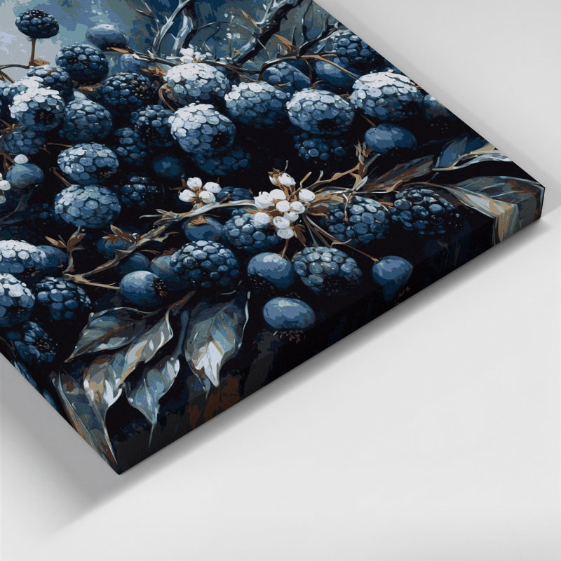 Art mural sur toile Fruit Sloe, H 11 po x l 14 po