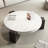 Creative round natural marble coffee table-105490518