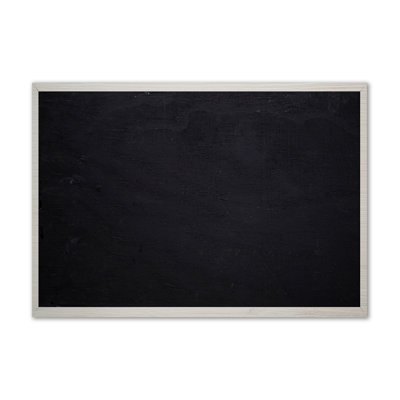 Black Board - Wrapped Canvas Print