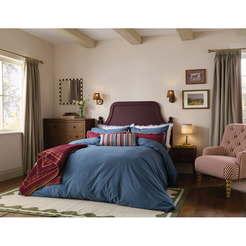 Country House Washed Cotton Duvet Cover Set, King Duvet Cover + 2 Pillowcases