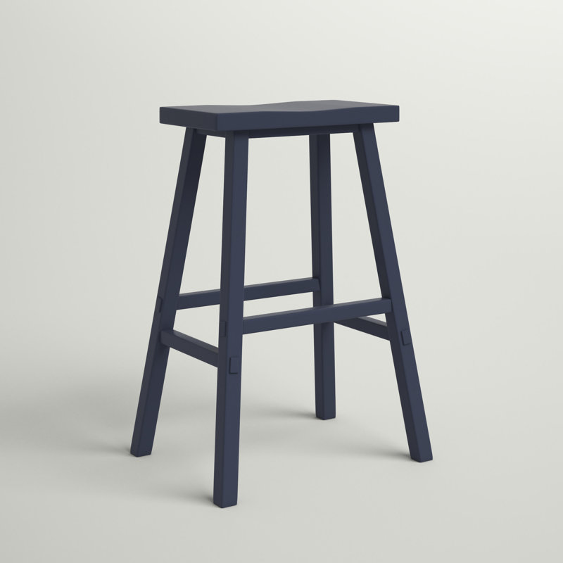 Knaack Barstool w/ Chair Glides, Navy, Bar Stool (30" Seat Height)
