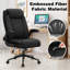 Fauteuil de direction ergonomique à haut dossier pour bureau d'ordinateur avec accoudoirs rabattables