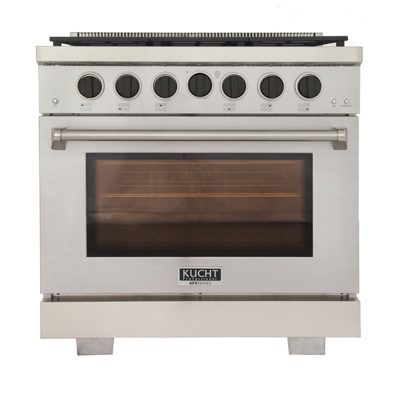 Kucht 36'' W Free Standing Range, Liquid Propane