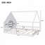 Lit en bois 56,8 "avec fenêtre et clôture-2078351760