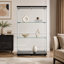 Armoire vitrée à deux portes avec 3 tablettes, armoire de rangement, vitrine et armoire en verre-1313677643