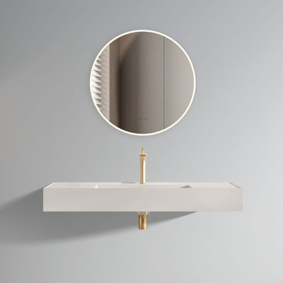 Abrahams 18.1'' Ceramic Rectangular Bathroom Sink with Overflow