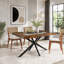 Table de salle à manger extensible rétro avec boîte de rangement-1967832972